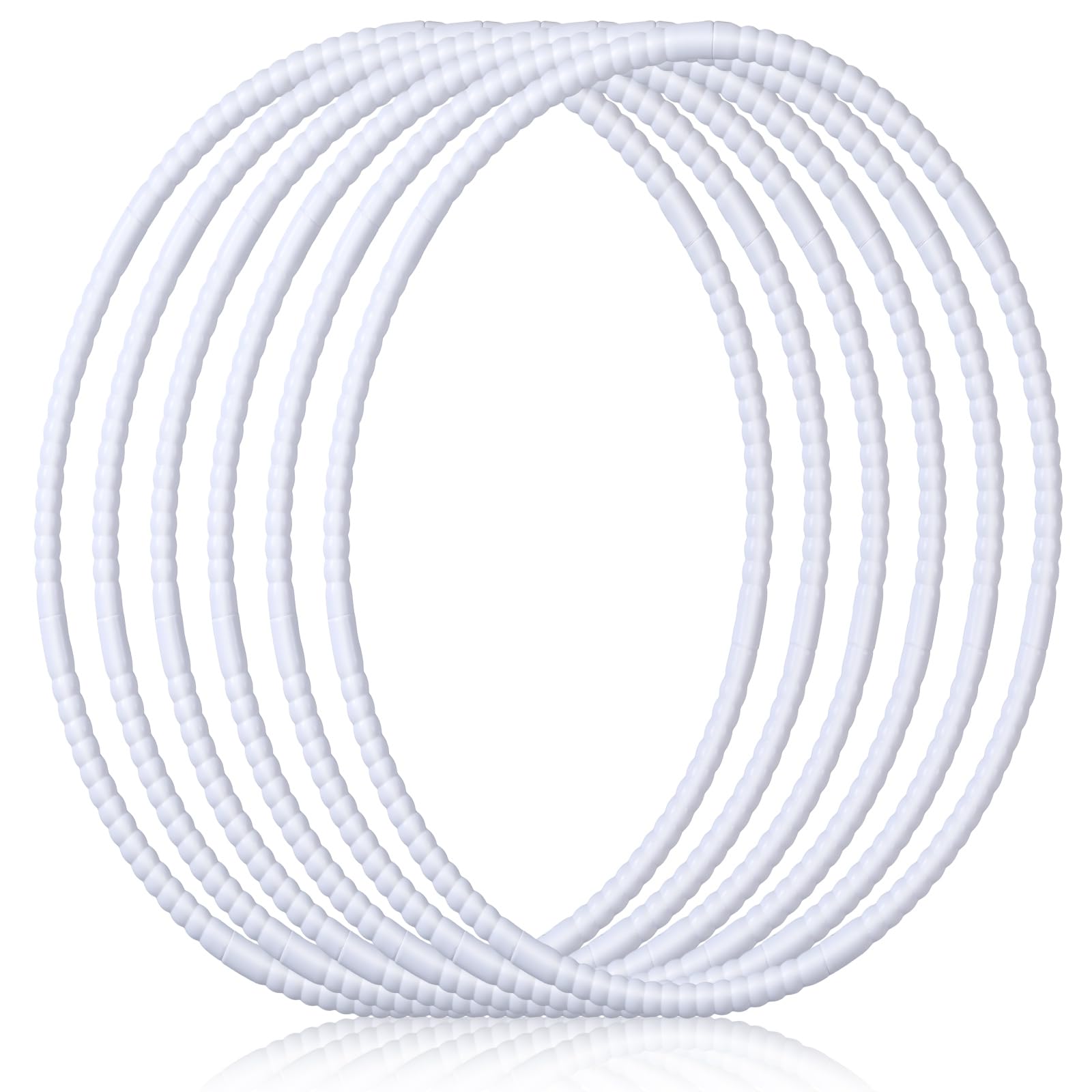 Shappy 6 Pcs Exercise Hoop Set Detachable Adjustable