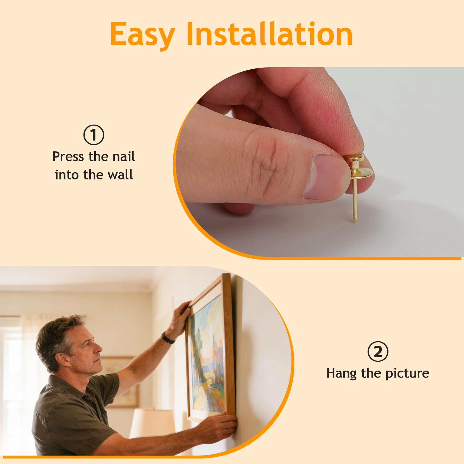 KURUI Picture Hanging Nails - 340 Pcs Kit -4