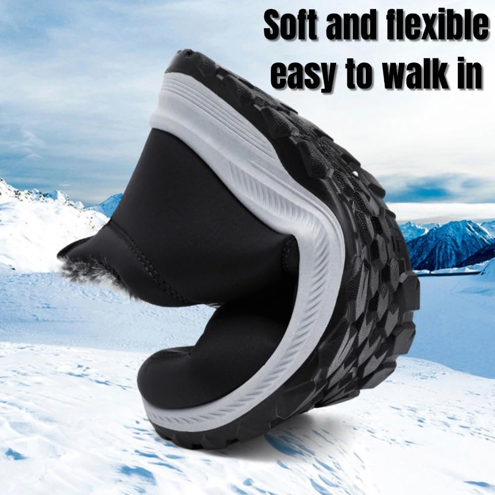 Slip-on Warm Gefütterte Sneakers Winterschuhe Herren Damen Wasserdicht Thermo rutschfest Snow Boots Schlupfstiefel
