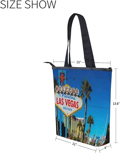 Miniatura 7 de SLHFPX Bolsa de lona para mujer, bolsa de mano con cremallera, bolsa de compras grande reutilizable