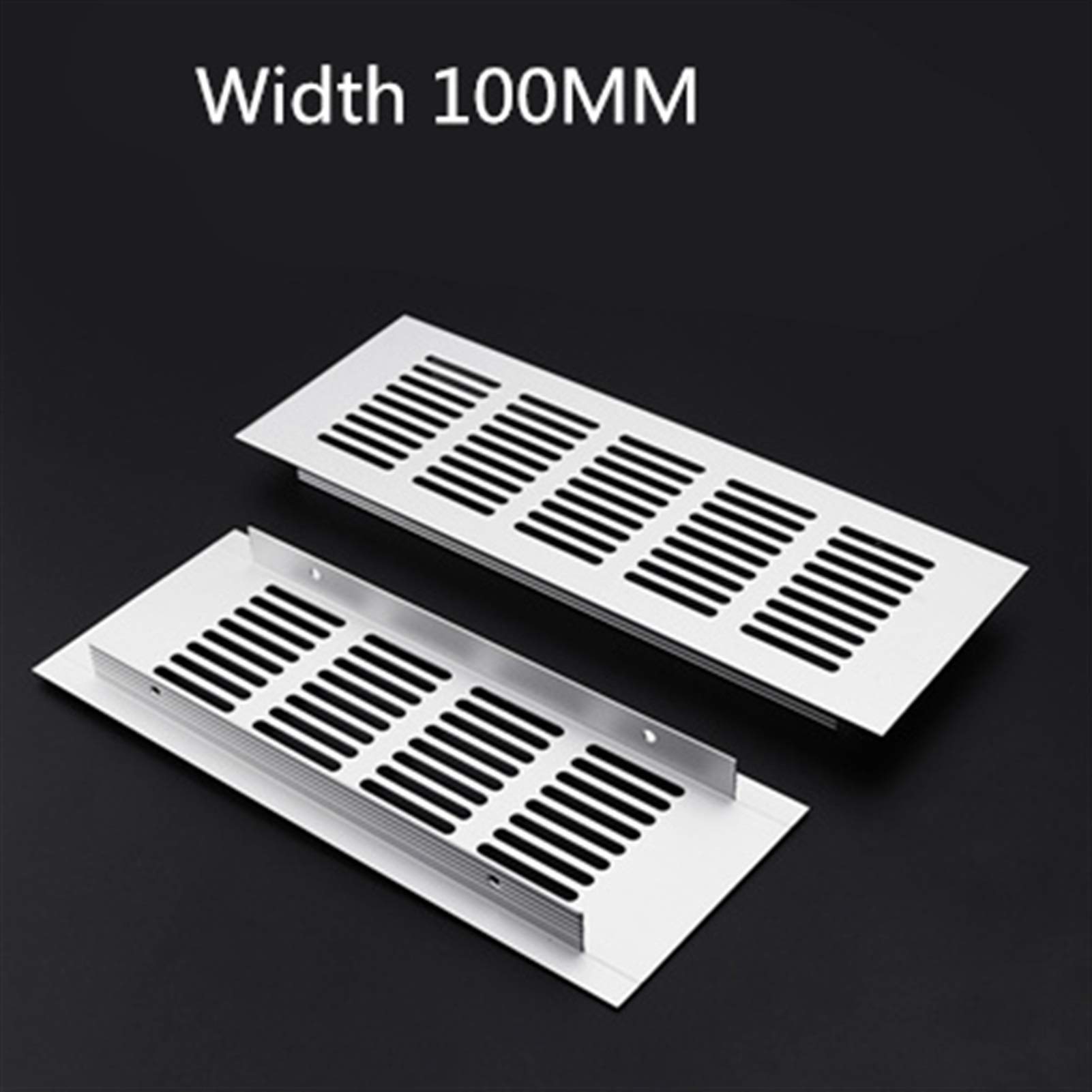 Kratka wentylacyjna ze stopu aluminium 15 cm 60 cm perforowane osłony wentylacyjne do szafy i szafki na buty trwałe dwuspadowy otwór wentylacyjny DIY akcesoria wydajne rozwiązanie przepływu powietrza