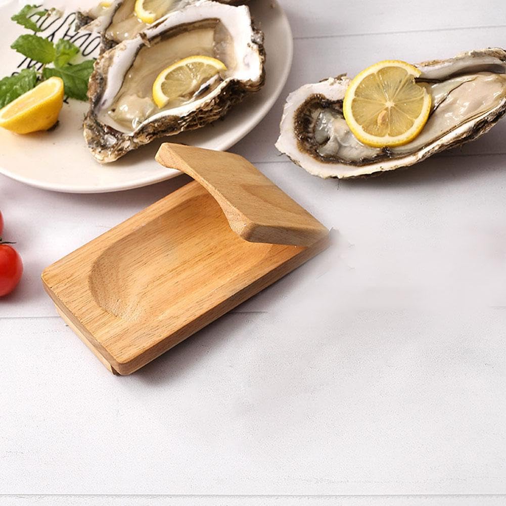 Abrazadera de ostras, abrazadera de ostras de madera, herramienta de abridor de ostras, herramienta de abridor de mariscos, abrazadera de madera para ostras de madera, kits de triturador