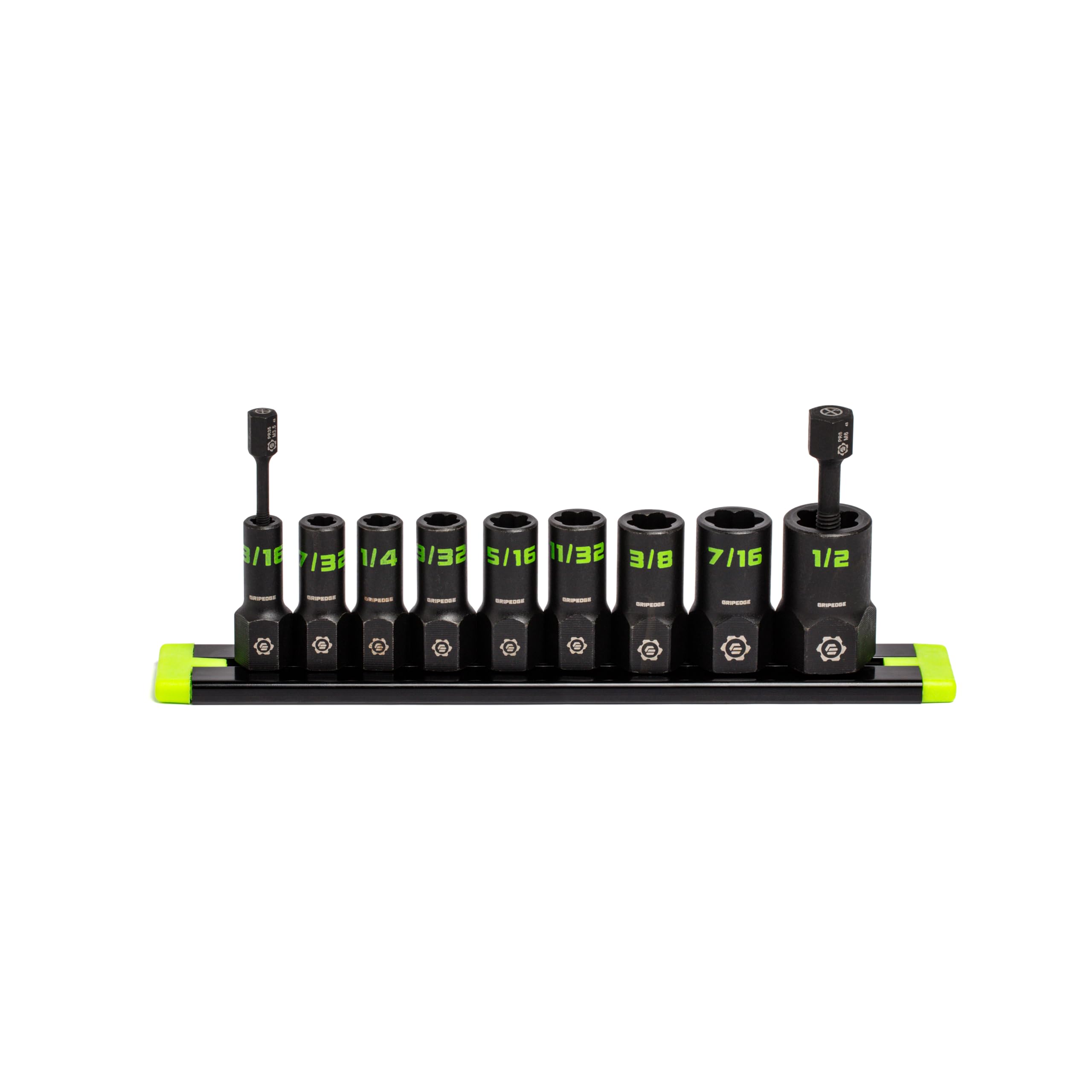 GRIPEDGE Tools | 9-PC - 1/4'' Drive SAE RPT Socket Extractor Set