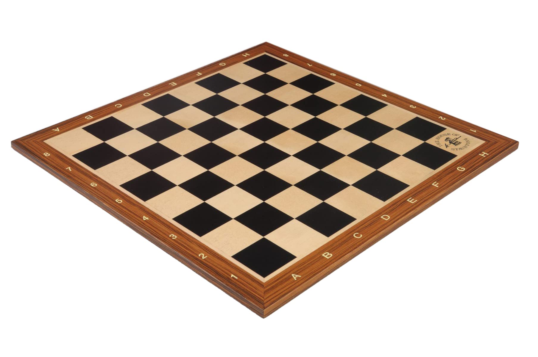 The House of Staunton Black Anegre and Maple Wooden Tournament Chess Board - 2.25