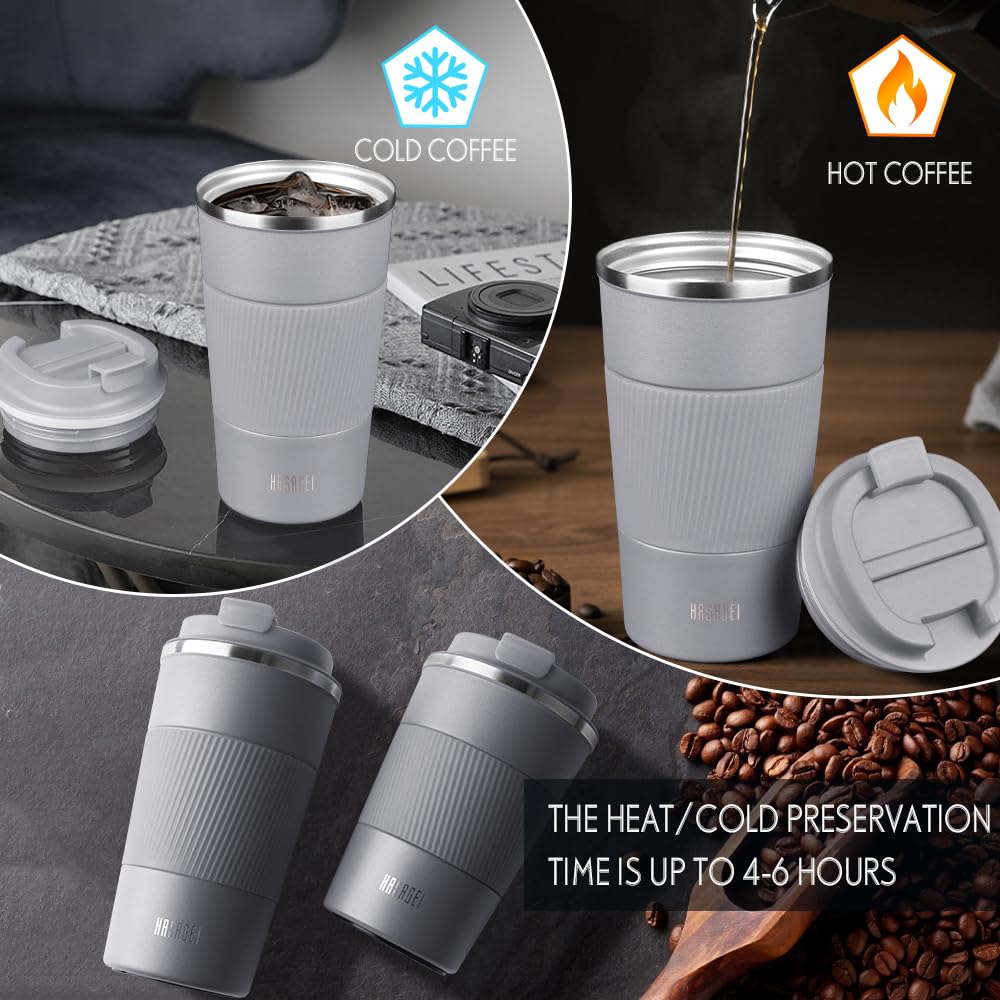 HASAGEI Travel Mug, Insulated Coffee Cup with Leakproof Lid - Image 3