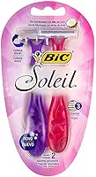 BIC Aparelho De Depilar Soleil Rosa E Roxo Com Fita Lubrificante De Óleo De Coco 919463 2 Unidades