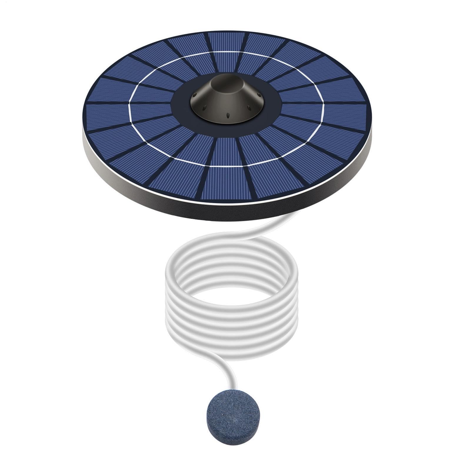 Solar Pond Aerator - 2.5w Low Noise Portable, Pond Air Pump | Ponds Oxygenator for Small Circulating Oxygen Supply in Floating Aquariums