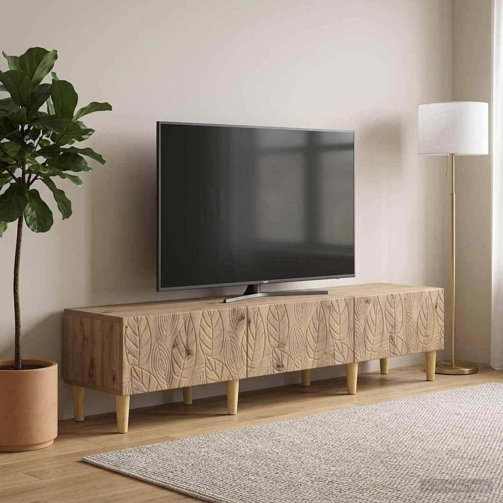 Hothingwell TV-Bank, 147 x 34,5 x 30 cm, aus Holz | Vintage-Stil; Aufbewahrungsschubladen; einfache Pflege mit feuchtem Tuch; für Wohnzimmer