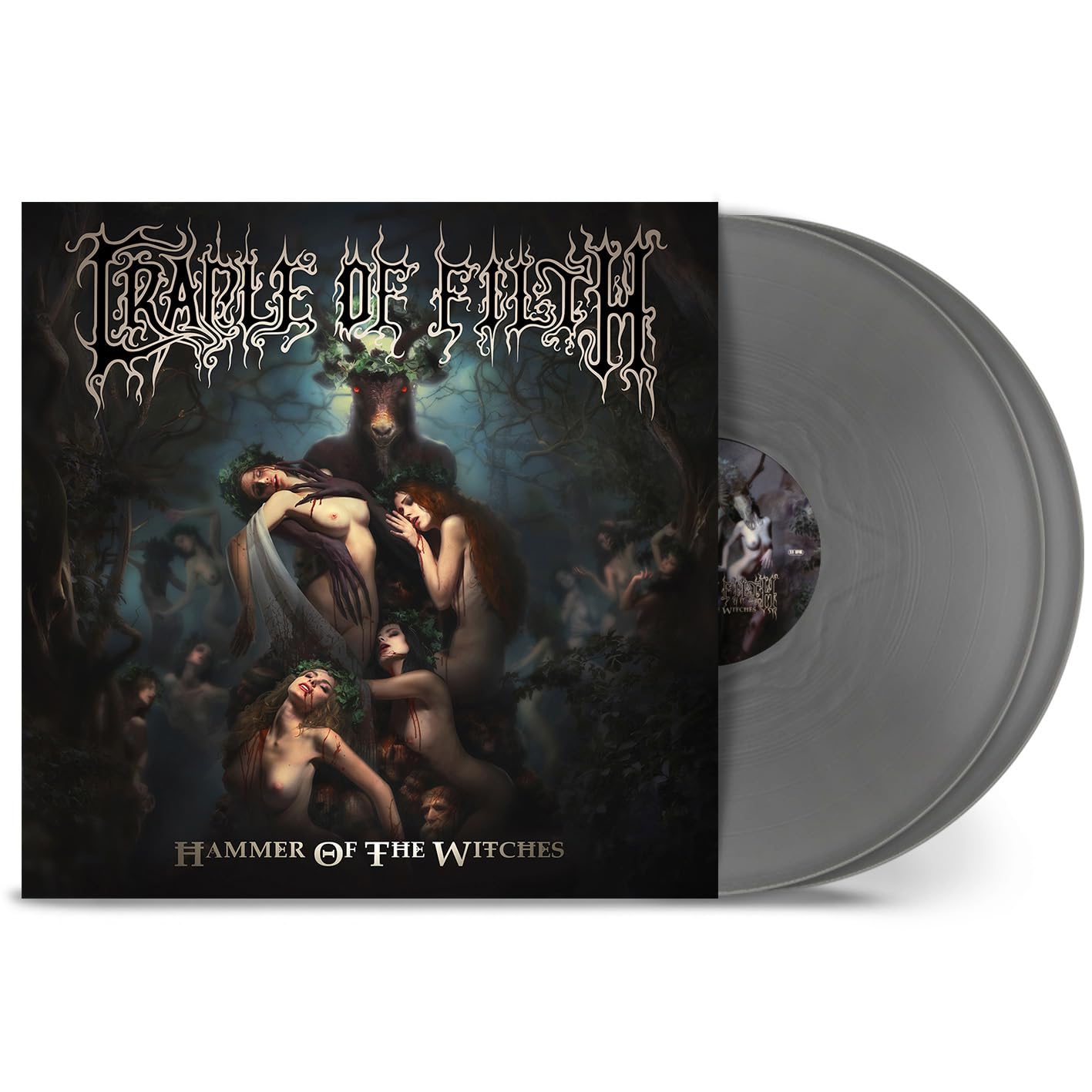 Cradle of Filth Hammer of the Witches EUR 2024 Ltd RE Silver Vinyl Sealed M/M