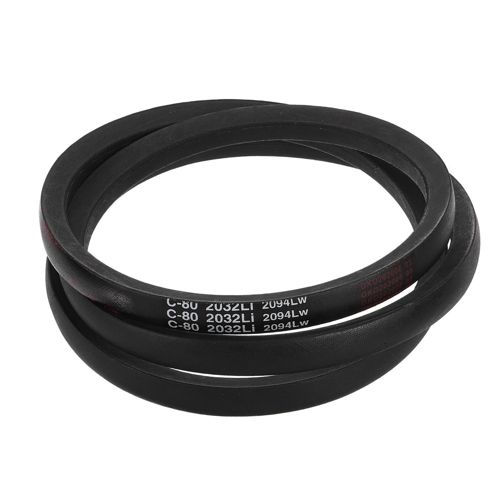 uxcell C80 Drive V-Belt 80 Inch (2032mm) Inner Circumference x 22mm Width x 14mm Height, Rubber V Belt for Power Transmission