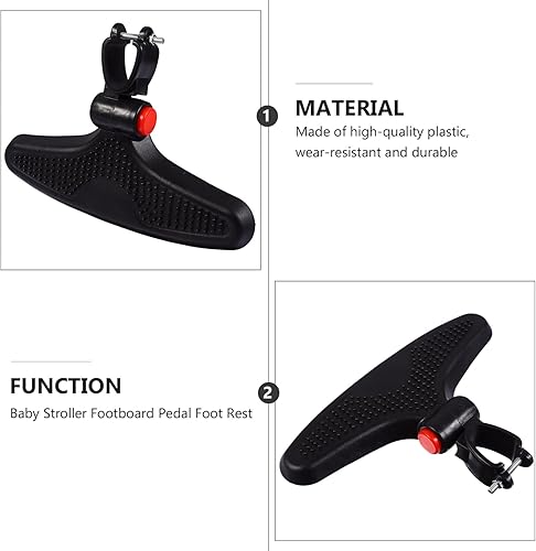 Miniatura 6 de Totority Cochecitos para niños Accesorios Cochecito para niños Pedal Cochecito de bebé Reposapiés Cochecito Reposapiés Buggy Reposapiés Cochecito de