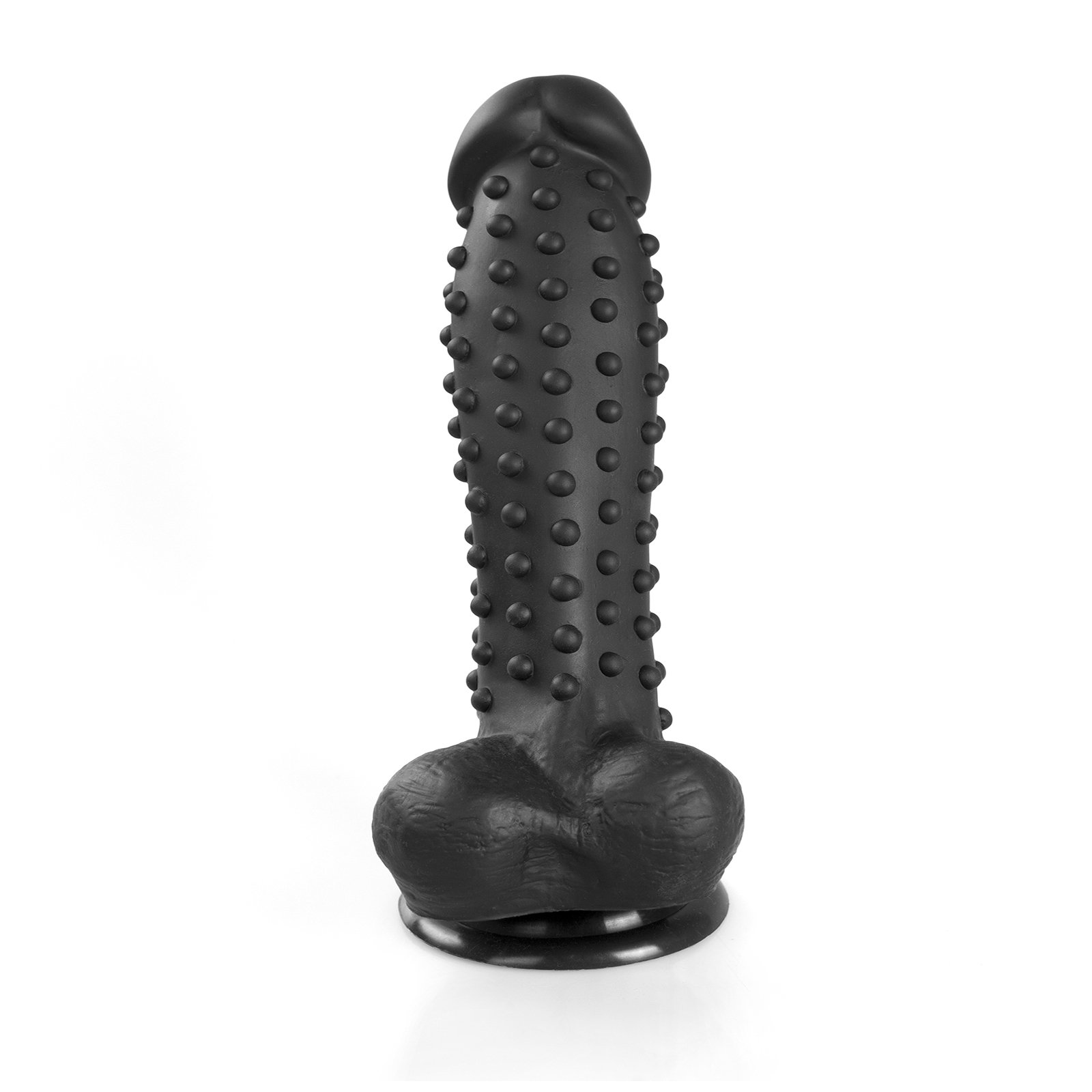 „CROCODILE“ Relistico dildo in SILICONE di 25,0 cm per sensazioni forti - La VENTOSA rende possibile la PERFETTA TENUTA SENZA MANI - Magic Wand Dildo per giochi sessuali anali e vaginali, nero