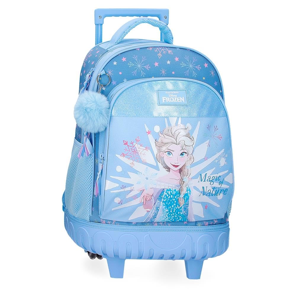 Disney Joumma Disney Frozen Magic Ice Mochila Compact 2 Ruedas Azul 32x45x21 cms Poliéster 30,24L