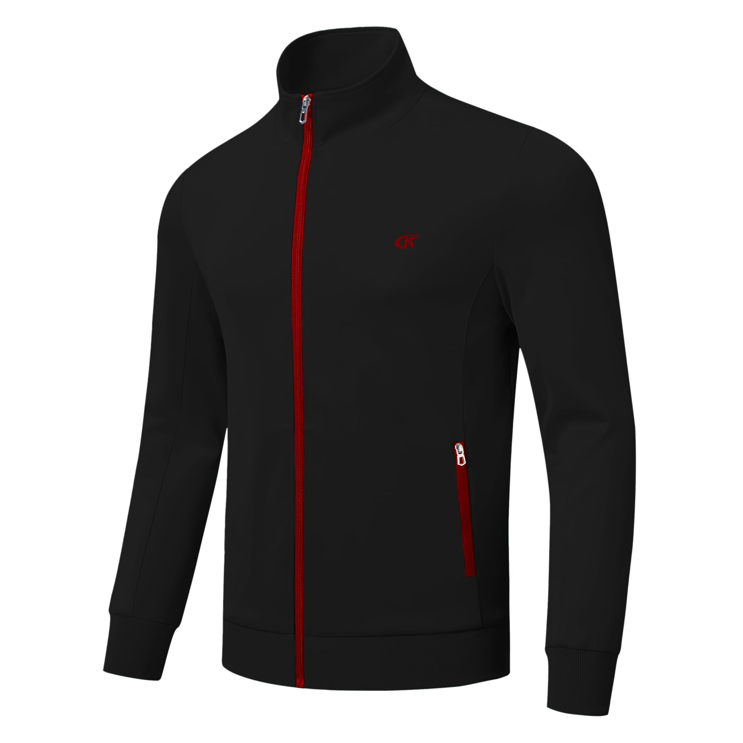 Huayuzh Trainingsanzug Herren 2 Piece Trainingsanzug Set Sportanzug Reißverschlusstasche Jogging Fitness Gym Hausanzug