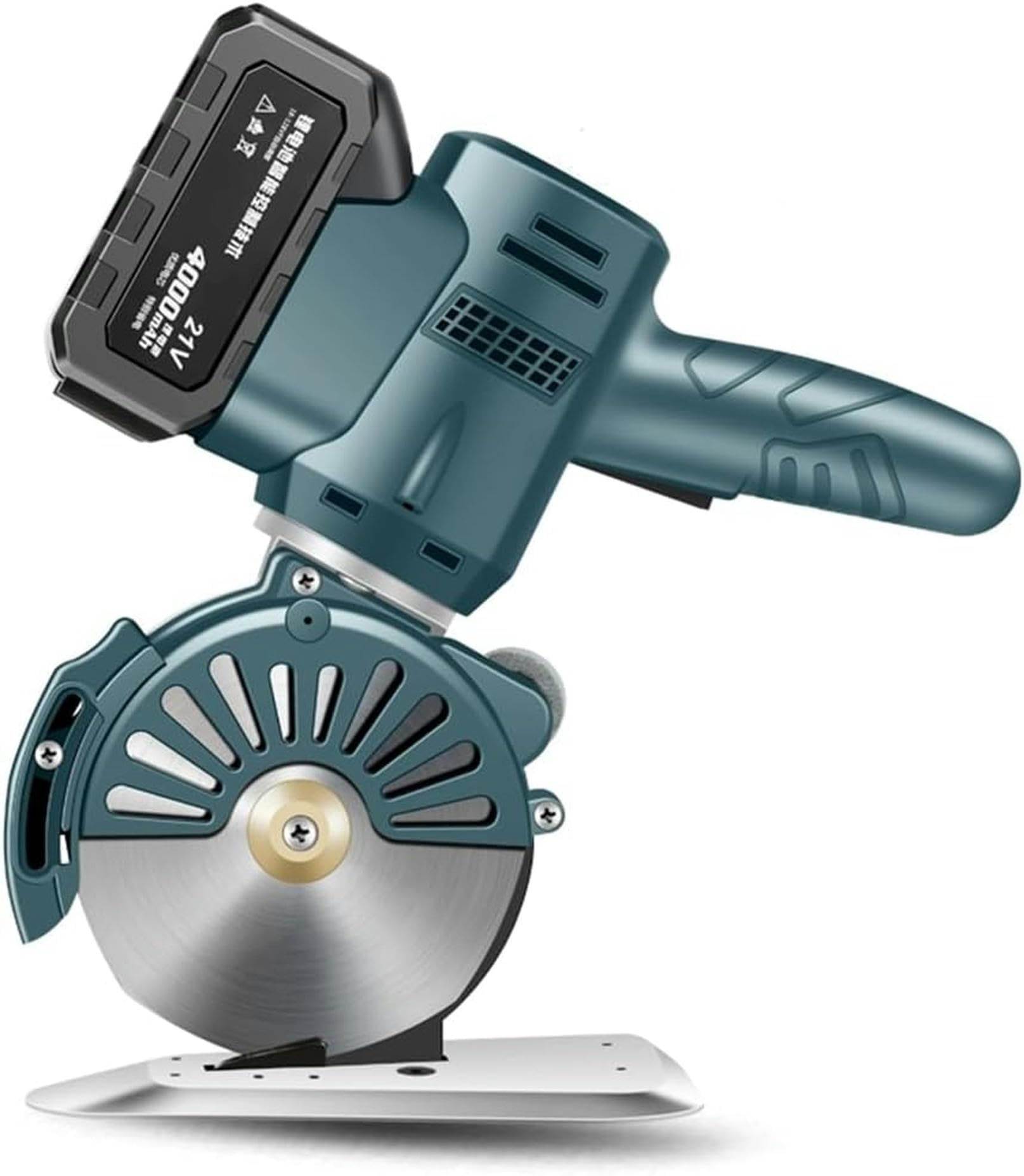 Cortadora de Tela rotativa eléctrica, máquina cortadora de Tela portátil, Velocidad sin Carga de 1400 RPM, Grosor de Corte de 35 mm/45 mm, Afilado automático, para Tela,