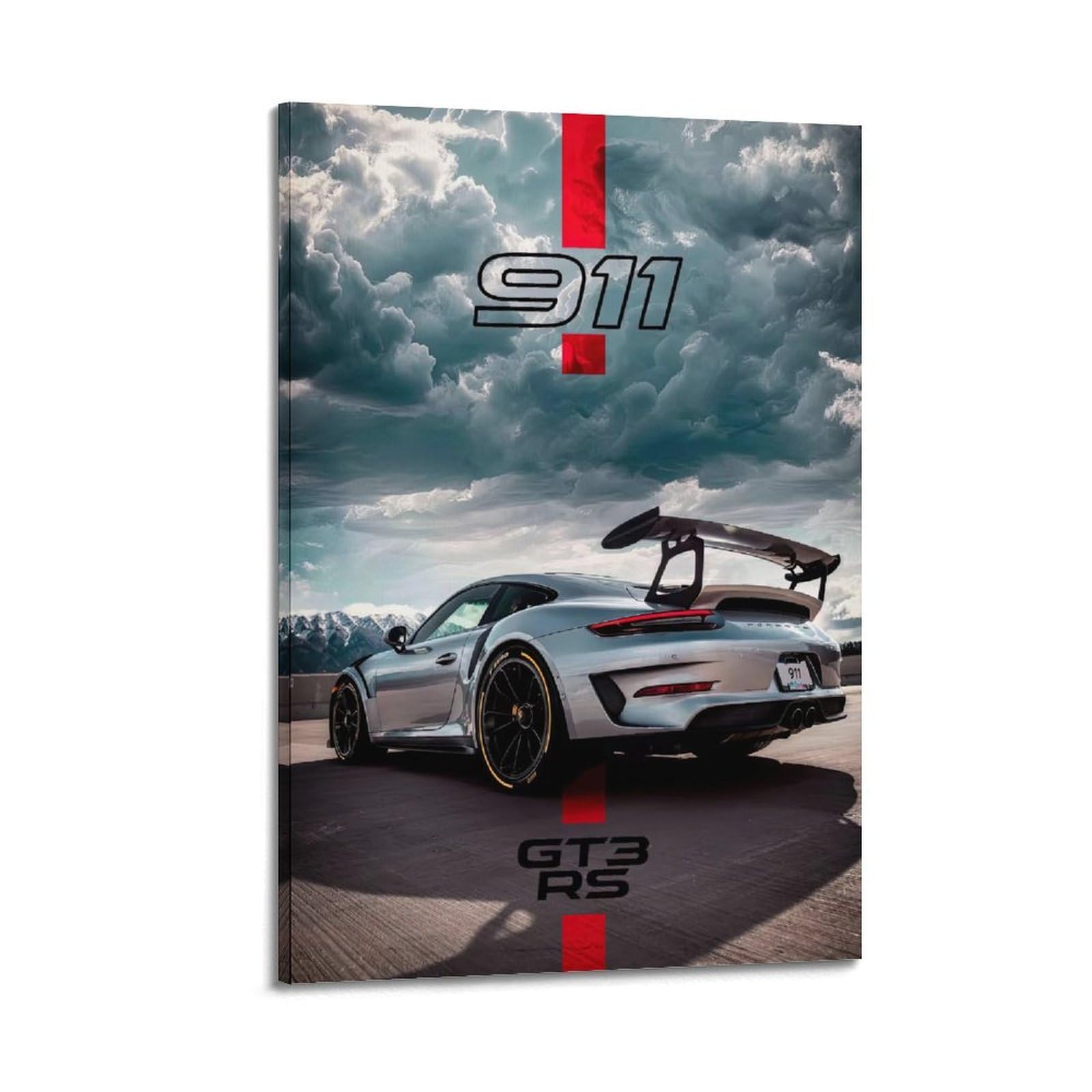 OKAHYS 991.2 911 GT3 RS Super Racing Car Artwork Poster Decorative Painting Canvas Wall Artworks Picture 20x30inch(50x75cm)