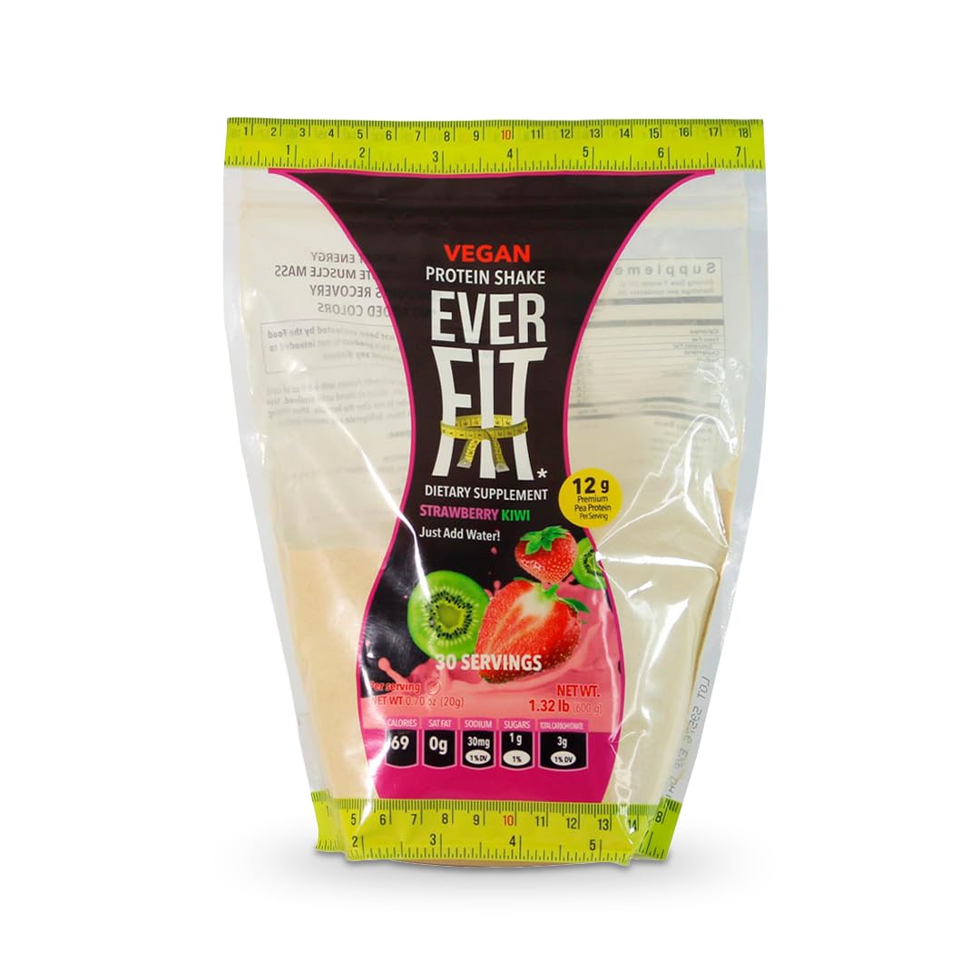 EVERFITProtein Shake Strawberry Kiwi 1.32 Pound (Pack of 1)