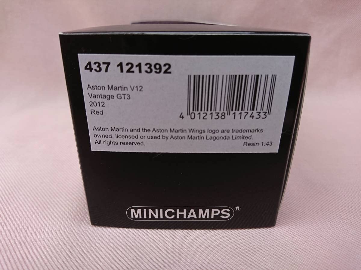 Amazon | MINICHAMPS Aston Martin V12 Vantage GT3 2012 Red 赤