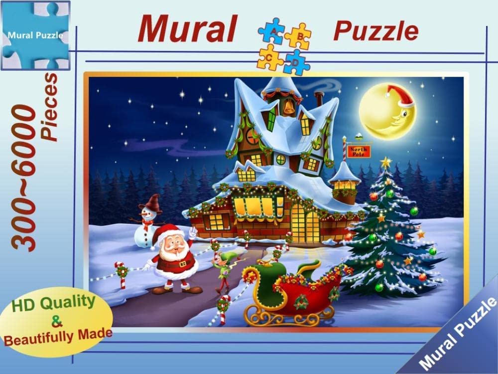 Puzzle 1500 Stück Erwachsene Puzzle Weihnachtsbaum Schnee Puzzle Spielzeug Kinder Brain Challenge Puzzle (Color : Christmas Tree Snow, Size : 2000pcs)