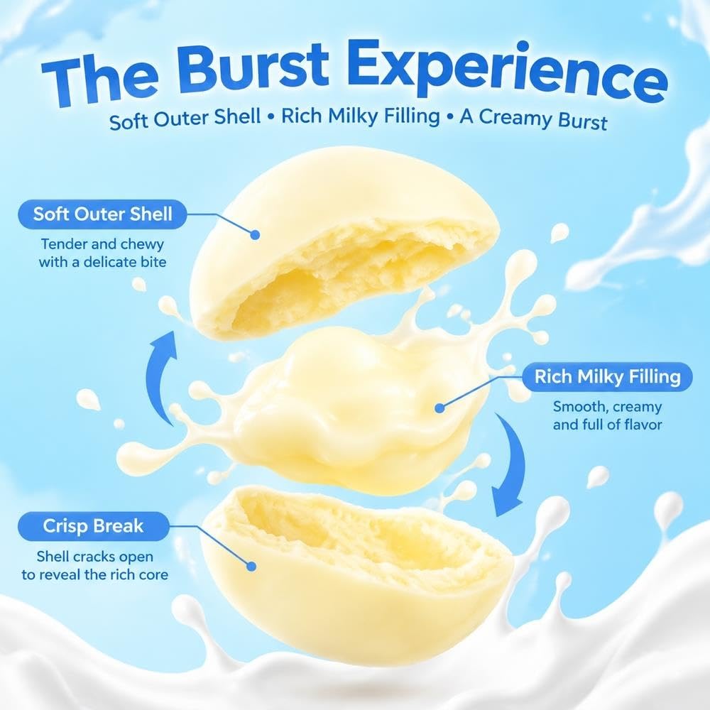 Burst Center Jogurt Cheese Bites 500g, pakowany próżniowo nabiał