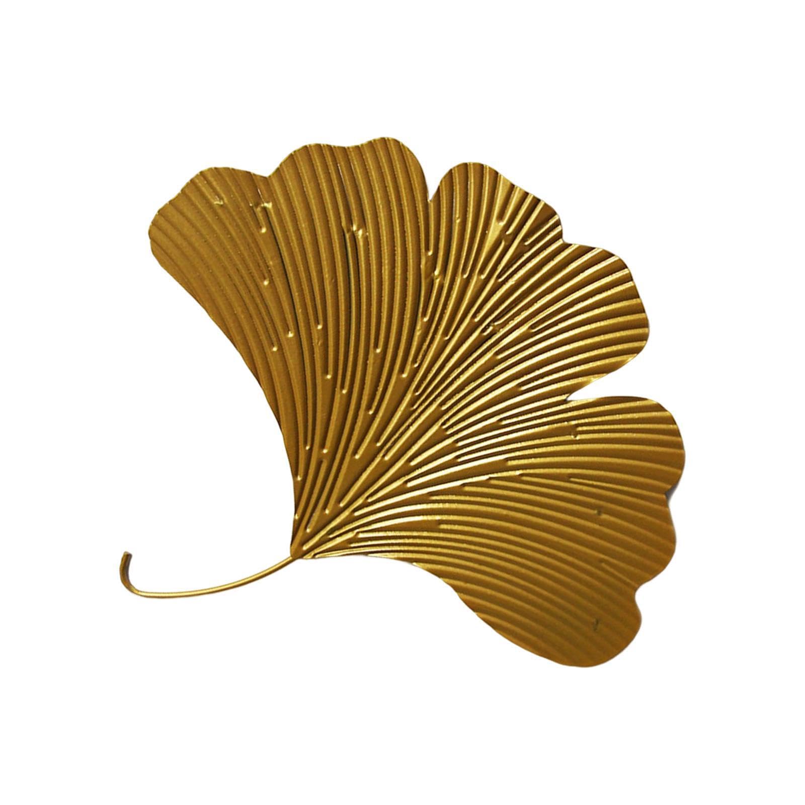 TWISAXC Timeless Ginkgo Leaves Wall Art Sculpture Enhances Ambiance Offering Excellent Decorative Options For Various Settings Hanging Ginkgo Leaves Wall Ornaments Living Room