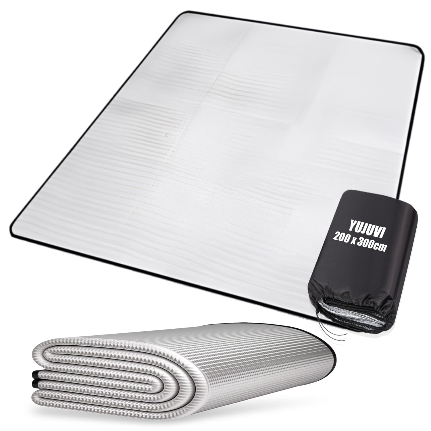 Tapis Isolant Camping Tapis de Camping Tapis de Sol de Camping en Mousse, Tapis Isolant Thermique Aluminium Étanche Pliable pour Camping Randonnée Voyage Pique-Nique Extérieur