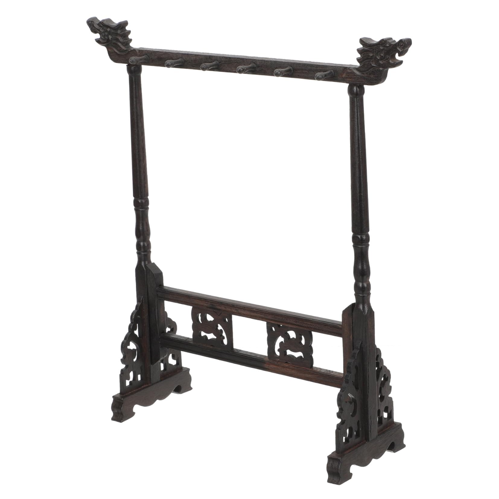 Porte pinceaux calligraphie de luxe en bois massif sculpté pour bureau