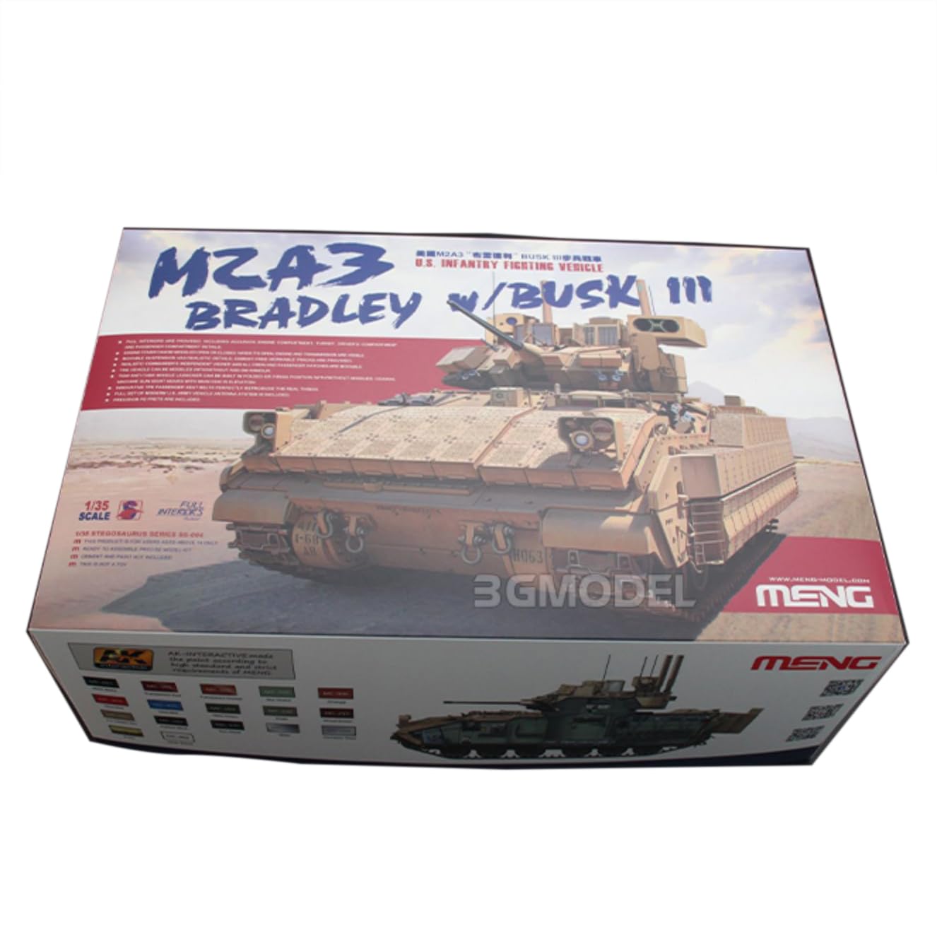 Amazon.com: Meng SS-004 M2A3 Bradley with Busk III, U.S. Infantry