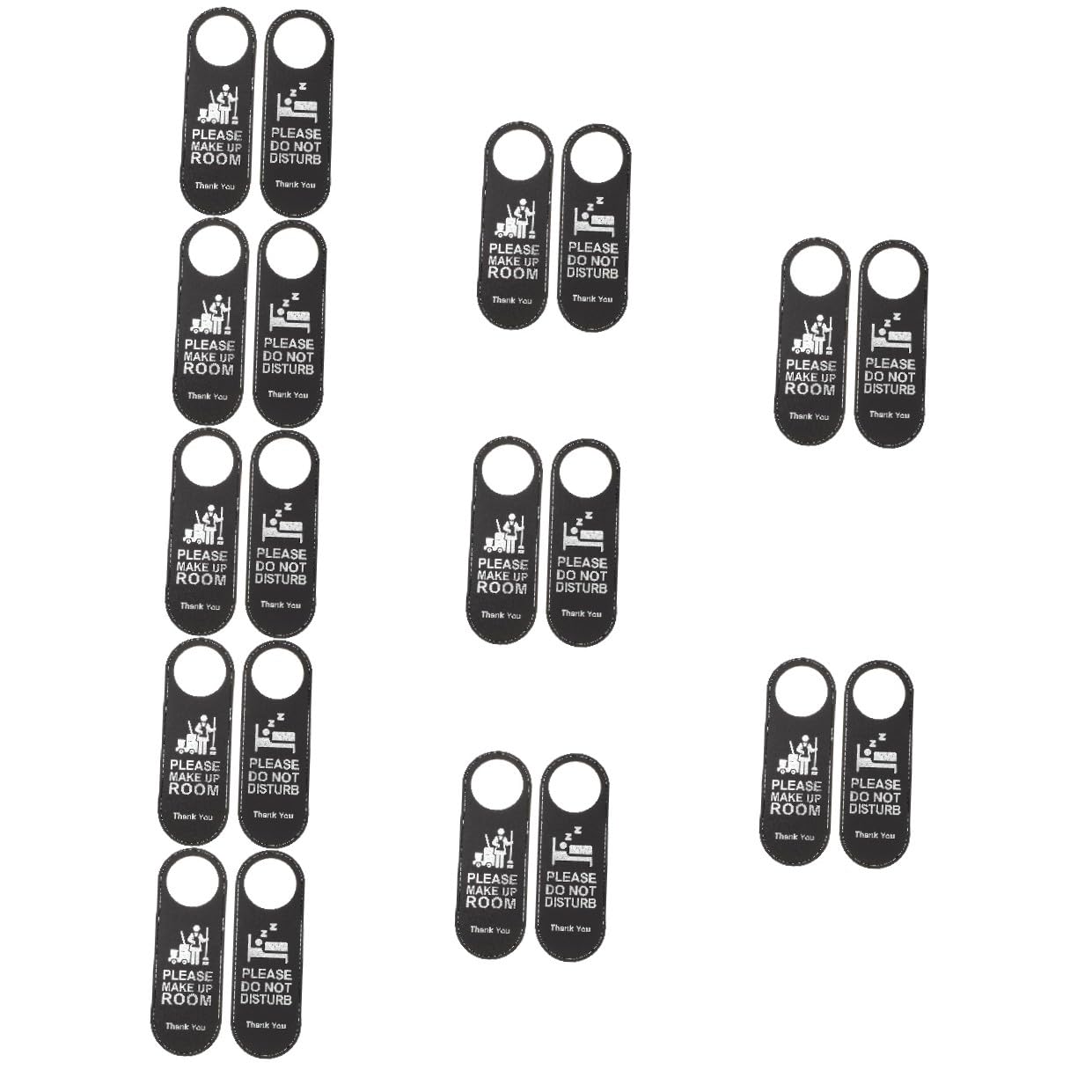 ULTECHNOVO 20piezas Letrero Colgante Doble Cara No Molestar Por Favor Hacer Limpieza Para Puertas De Hotel Diseño Elegante y Fácil De Leer Para Cafés Bares y Habitaciones