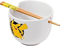 Vista 39 de Silver Buffalo The Powerpuff Girls Girl Power Featuring Blossom, Bubbles, and Buttercup Ceramic Ramen Noodle Rice Bowl with Chopsticks, Microwave