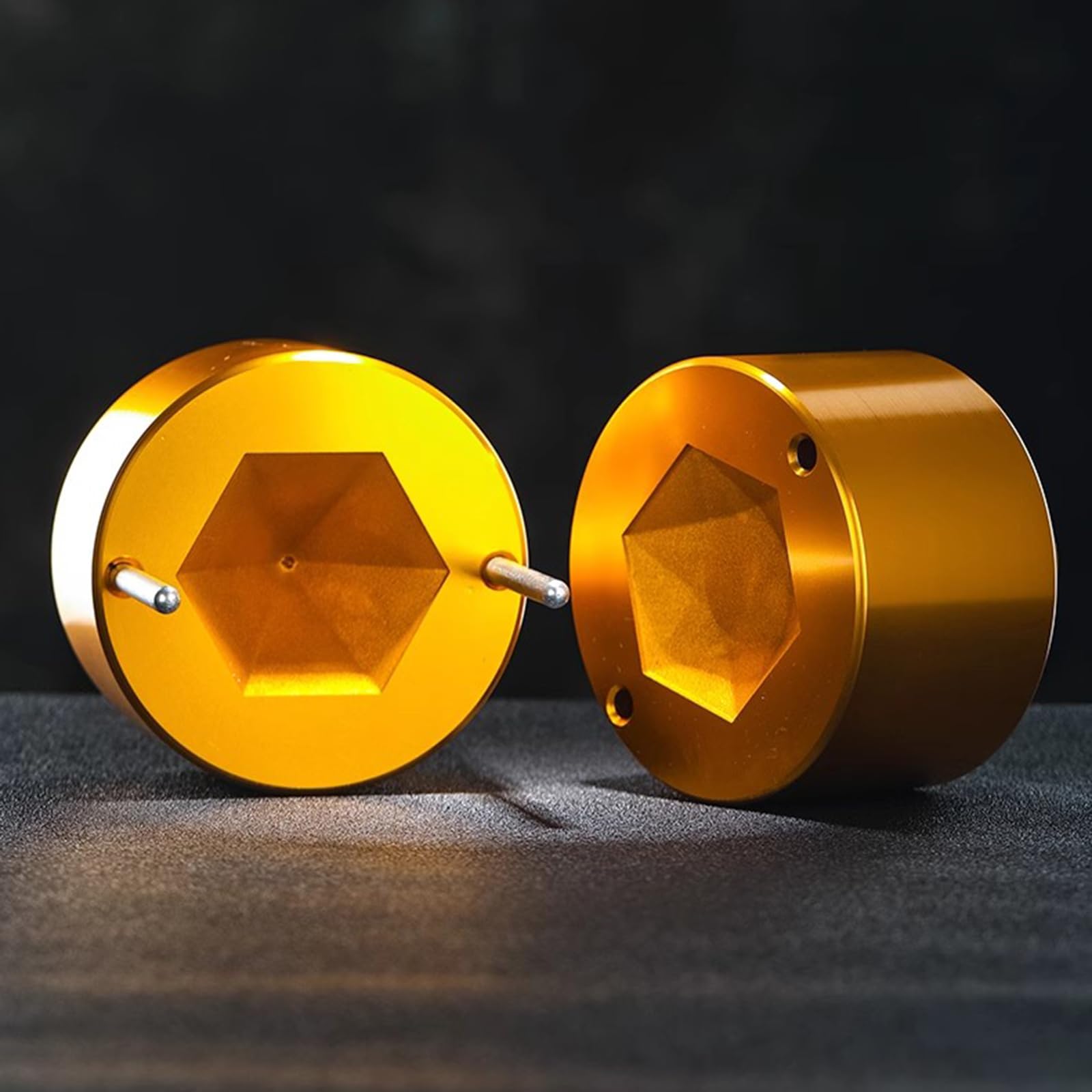 Eiskugelpresse, durchsichtige Diamantform, klare Eiskugelform for Whiskey und Cocktails, langsam schmelzende Eisform, Aluminiumform, for Kühlen von Cocktails, Whiskey