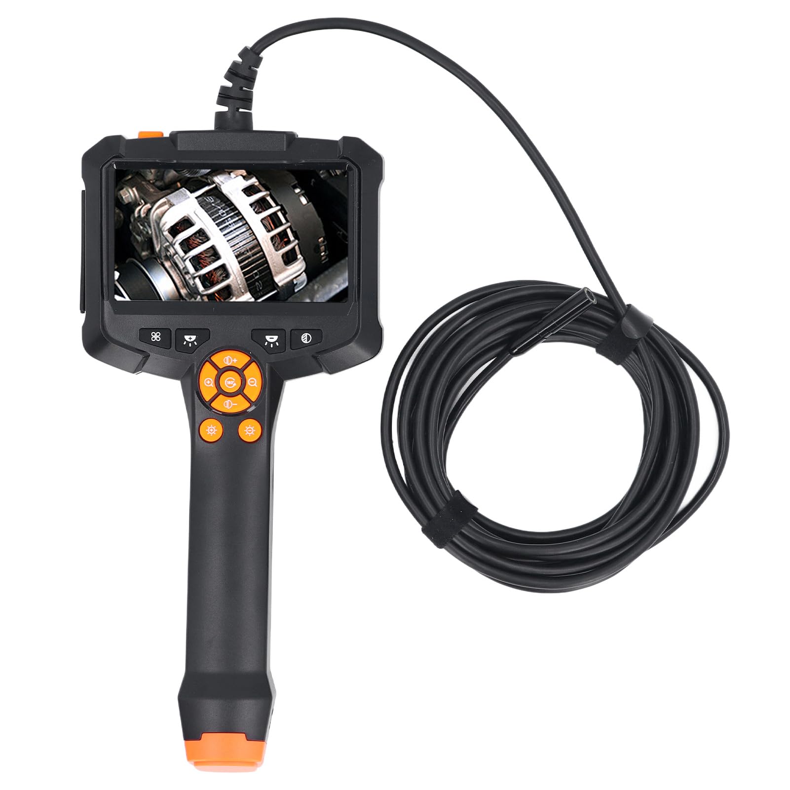 4.3in Inspection Camera Lens 8mm Handheld Endoscope with 8 Adjustable LEDs, HD Images, IP67 Waterproof, for Car Home Repair (10m/32.8ft)