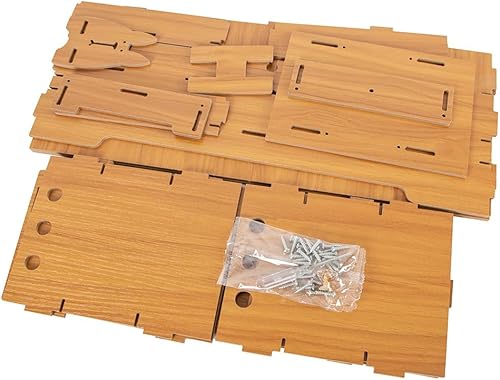 Miniatura 8 de Estante de altura para monitor de computadora, estante de escritorio con cajón de almacenamiento y soporte de teléfono gratuito para escritorio