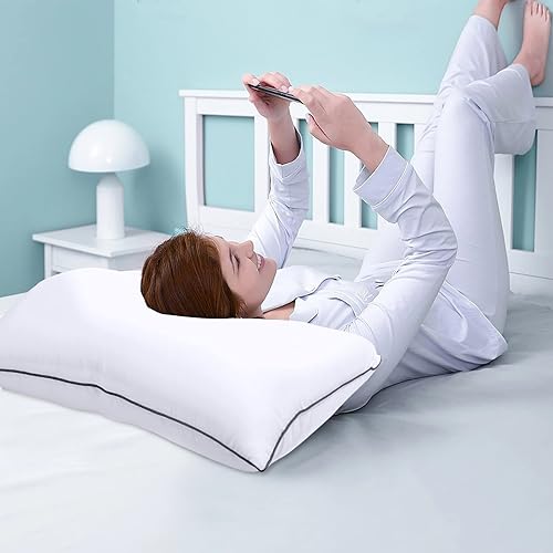 Miniatura 4 de EAIMi Juego de 2 almohadas de cama para dormir tamaño Queen suaves y de apoyo para personas que duermen de lado y espalda paquete de 2 almohadas de