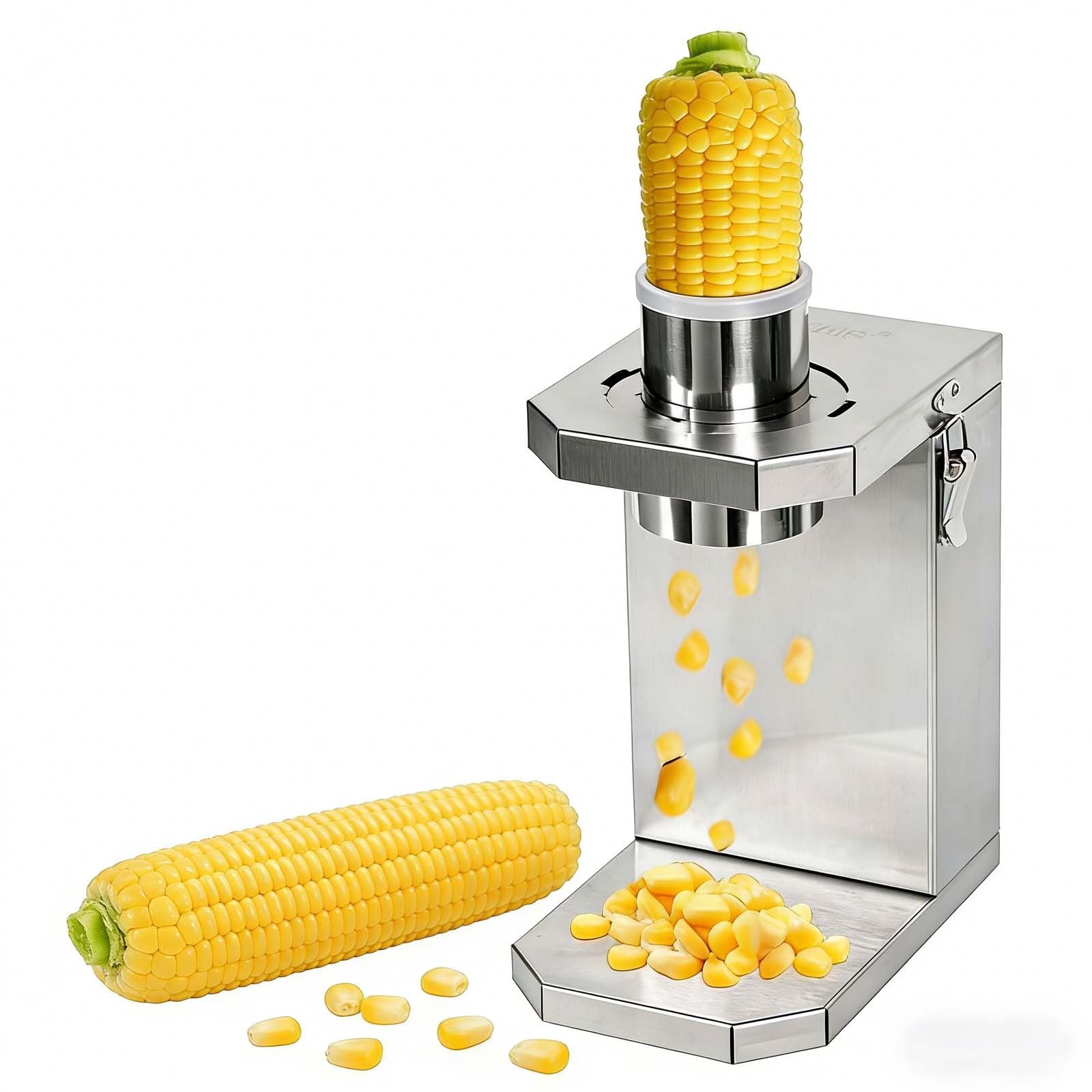Macchina automatica trebbiatrice per mais, spogliarellista One-Touch con parti rimovibili, ad alta efficienza per mais fresco e cotto, ideale per famiglie e aziende