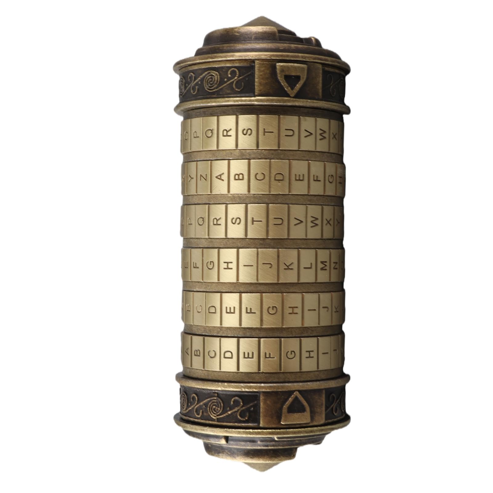 Cocoarm Mini Pudełko na Puzzle Cryptex Metalowy Zamek Szyfrowy Tajne Pudełko Upominkowe ze Zmiennym Hasłem Ukryty pierścień Przechowywanie Notatek na rocznicę Urodziny Walentynki