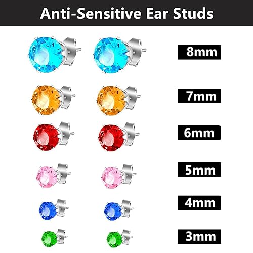 Miniatura 2 de HYJLPAF Kit de 2 piercings de oreja, pistola de perforación de oreja desechable, kit de 14 piezas de aretes de seguridad, kit de pistola de