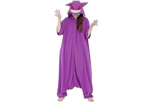 Cute Kigurumi Halloween Gengar Anime Plush Jumpsuit Onesie Costume