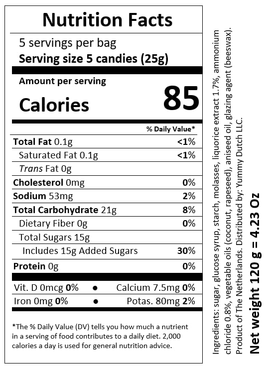 Miniatura 2 de Venco NL Drop Regaliz Negro Holandés Suave Dulce 4.23 oz 4.23 oz