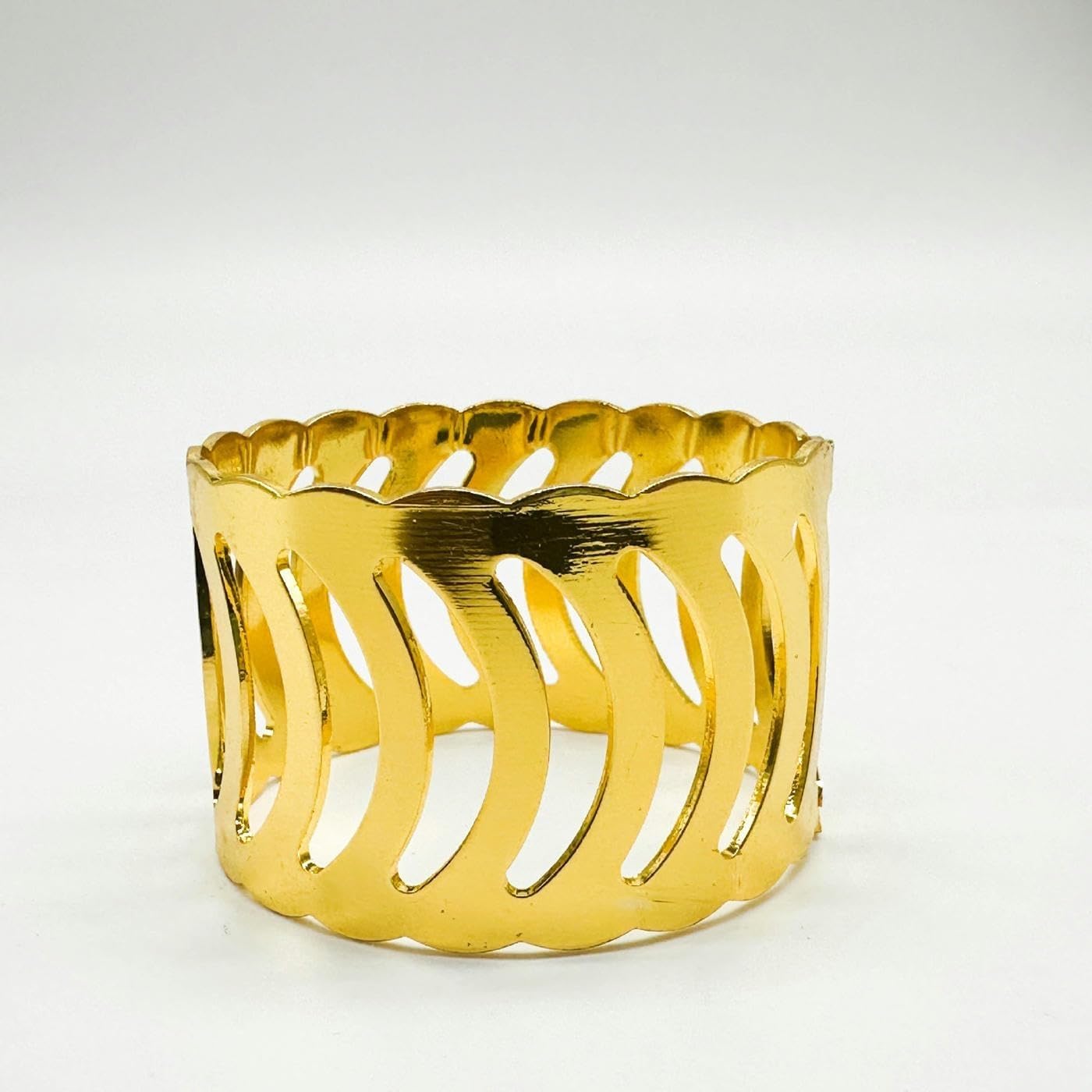Fermagli Metallici per tovaglioli Portatovaglioli, Set di Anelli for tovaglioli, Confezione da 60 Pezzi, in Oro, for Banchetti Nuziali, Decorazioni for la tavola delle Feste