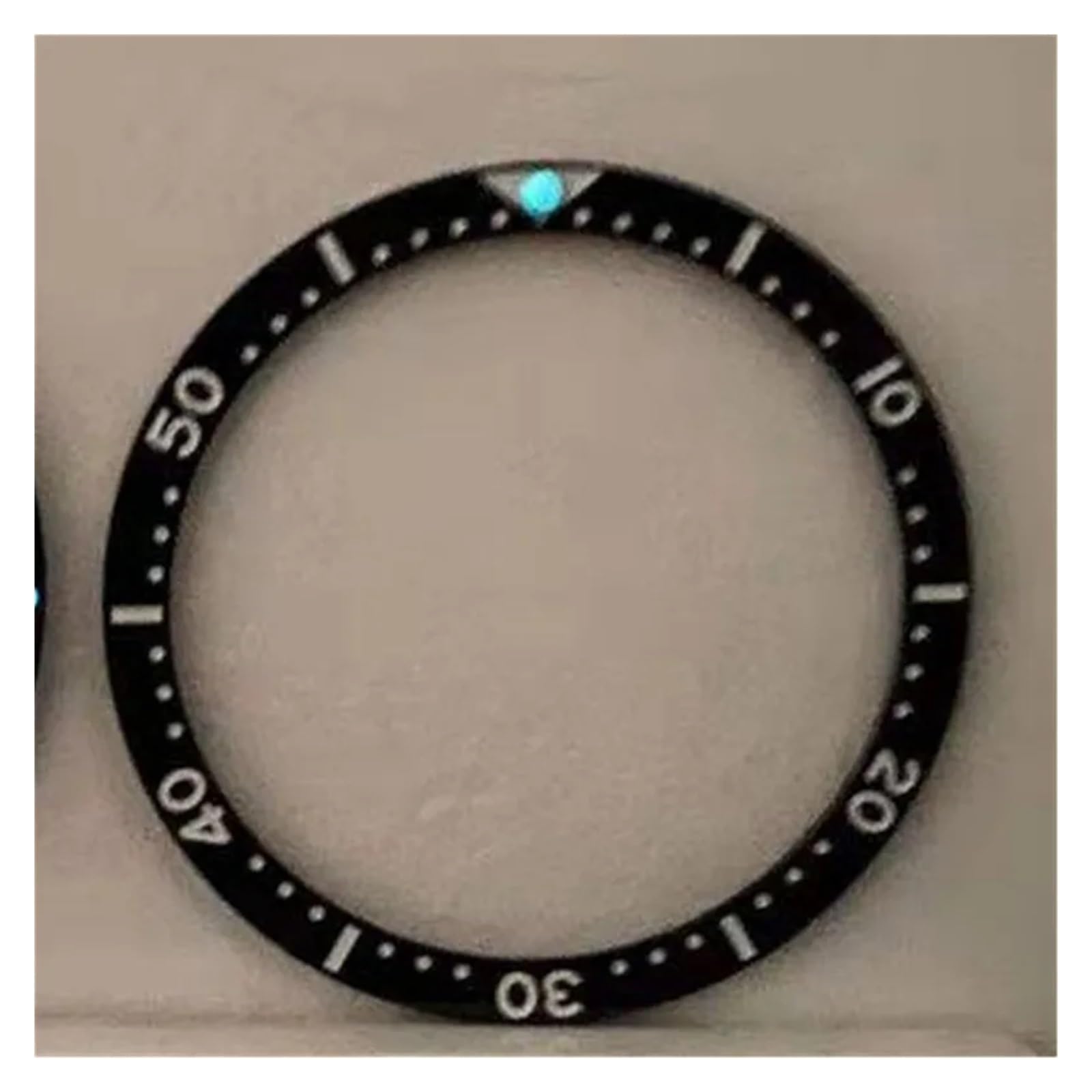 Haogui 38mm x 31,5mm Flache leuchtende Keramik-Uhrenlünette Ersatz | Haogui For SKX007 SKX009 SKX011 Serie Bewegungsringteile
