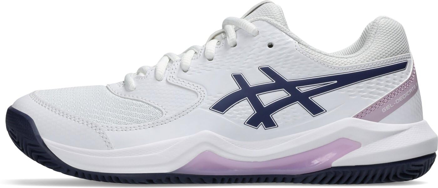 ASICS Dedicate 8 Clay Woman Tennis Shoes Blue Yellow