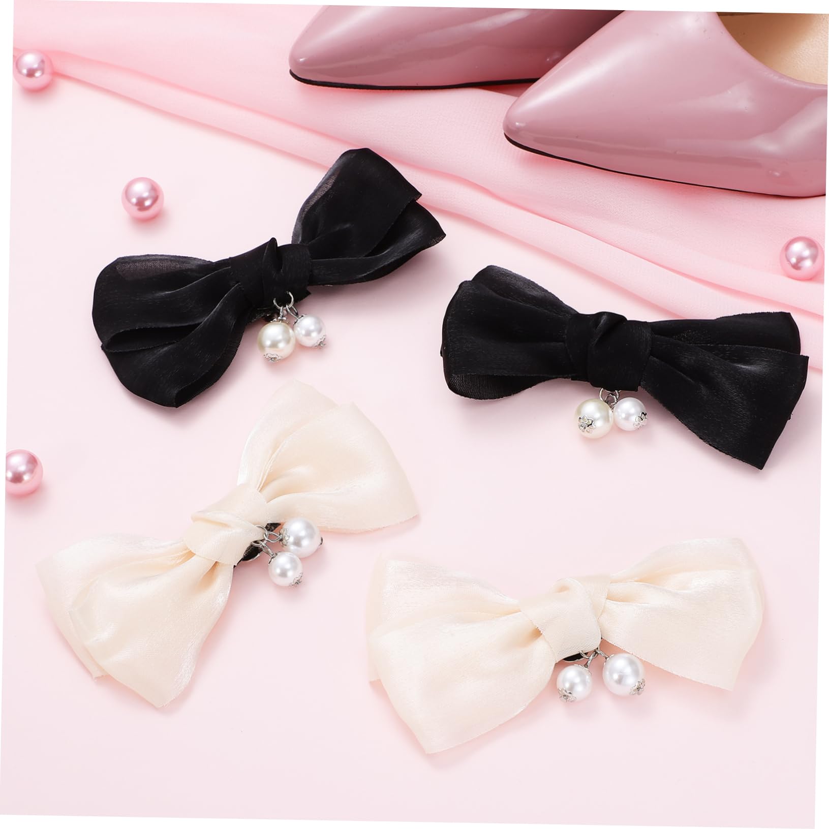 SHERCHPRY 8paia Fibbia Per Scarpe Con Fiocco Decorazioni Staccabili Per Sposa e Cerimonie Accessori Per Scarpe