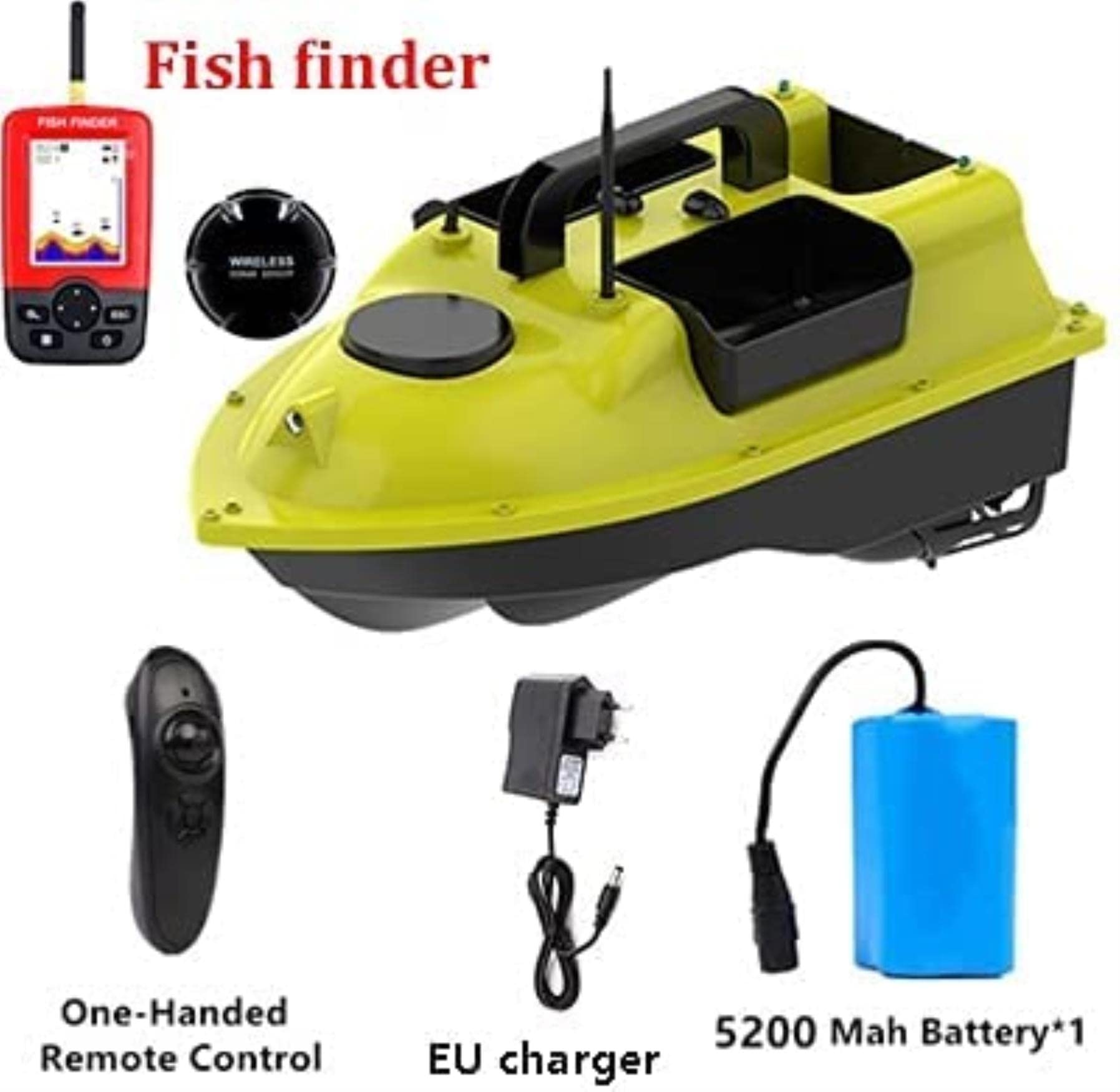 GPS Intelligente RC Barca da Pesca Crociera GPS Posizionamento 500m IndecienceT Controllo 3 Imbuto One Key Return LCD Schermo RC Bait Boat