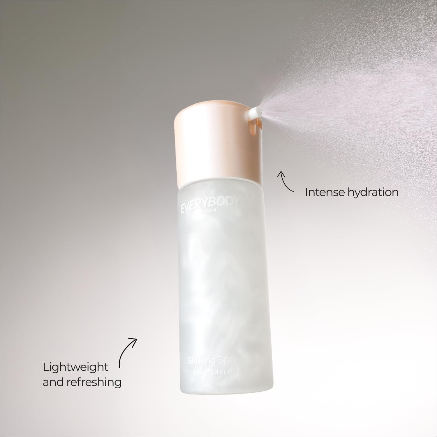 EVERYBODY LONDON Rozświetlająca Mgiełka Do Utrwalania Makijażu 100 ml Glowing Spray