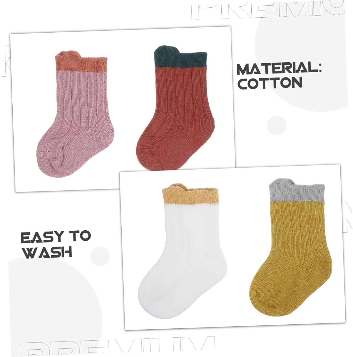4pairs Cotton Boy Girl Ankle Socks for Boys and Girls Breathable Short Socks for Newborns Adorable Design for Everyday Wear Special Occasions