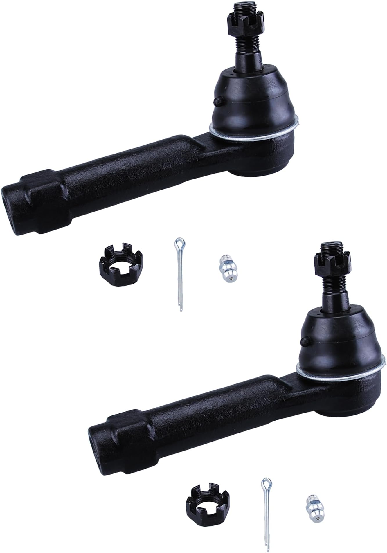 ES800408 2Pc Front Outer Tie Rod End for Chrysler 200 11-14,Sebring 07-10,for Dodge Avenger 08-14,Caliber 07-12,Journey 09-18,for Jeep Compass 07-17,Patriot 07-17