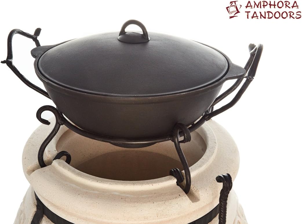 Amphora Tandoor oven pot attachment holder for wok cooking pot Kazan or casserole wok base Kazan Wuhan Tandoor Tandoor Tandoor Tandoori Tandyr Tandur grill gourmet oven BBQ barbecue mangal