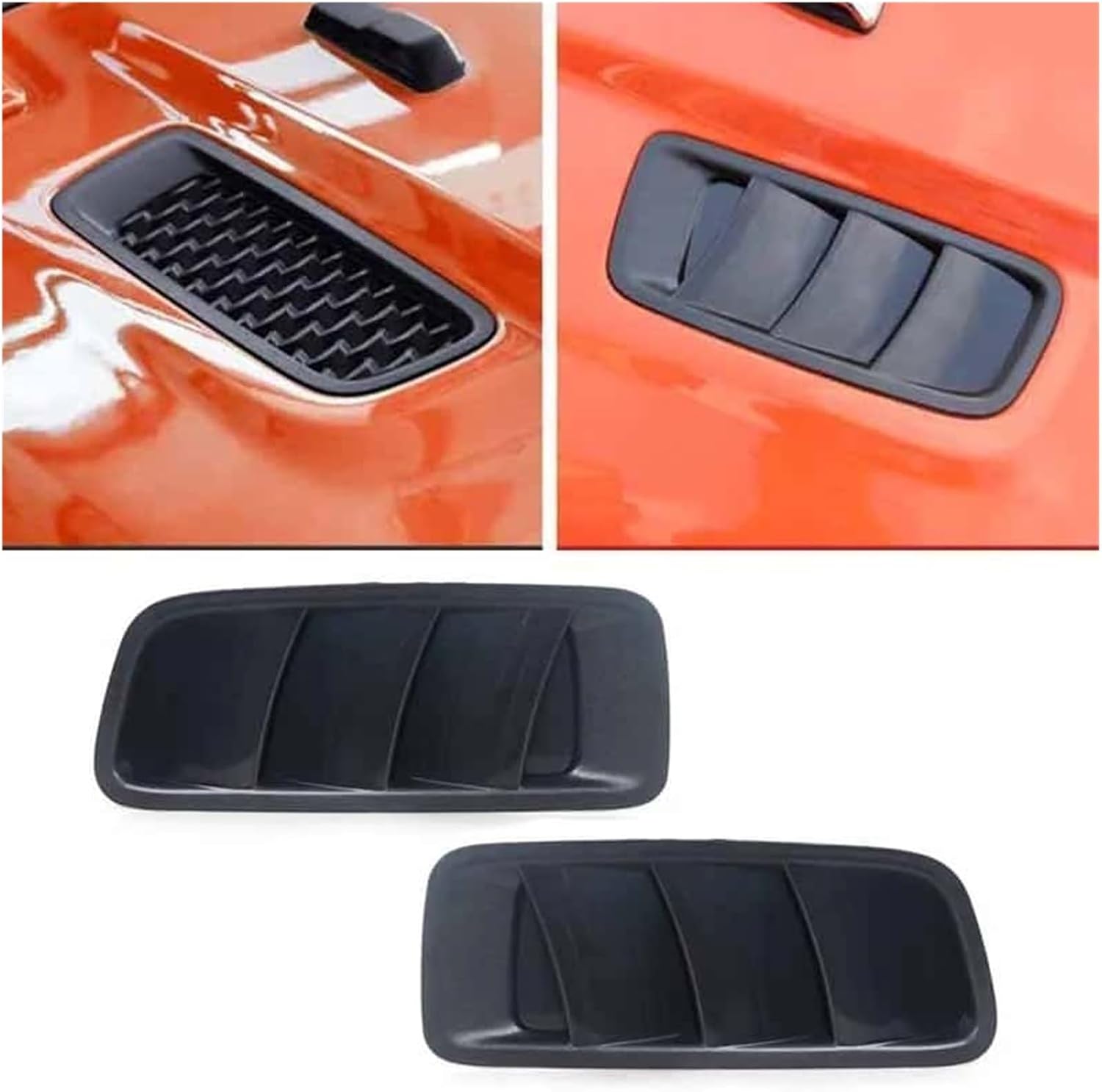 Compatible For Jeep Compatible For Wrangler JL 2018-2020 Car Engine Cooling Bonnet Hood Vent Air Vents Scoop Duct Exterior Car Accessories