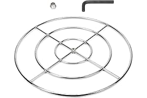 Stanbroil 36 Inch Round Fire Pit Burner Ring for Propane Fire Pit Fireplace